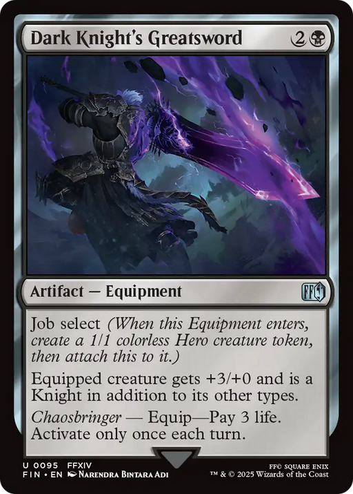 Dark Knight's Greatsword (FIN-095) - FINAL FANTASY Foil - for just $0.08! 