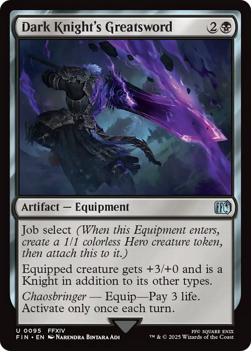 Dark Knight's Greatsword (FIN-095) - FINAL FANTASY - for just $0.05! 