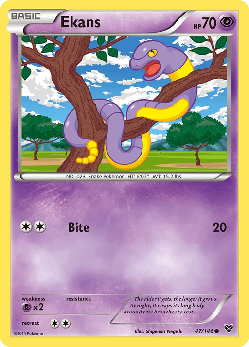 Ekans (47/146) [XY: Base Set] - for just $0.15! 