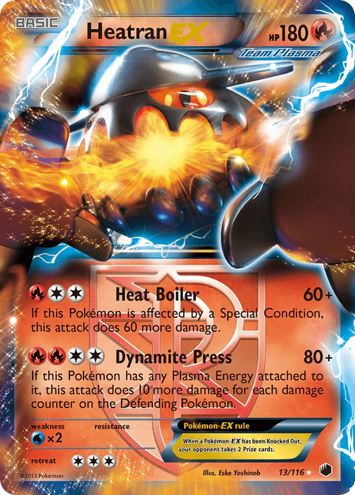 Heatran EX (13/116) [Black & White: Plasma Freeze] - for just $9.70! 