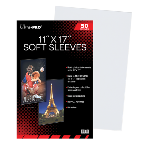 Ultra PRO: 50ct Soft Sleeves (11" x 17") - Just $0! Shop now at Retro Gaming of Denver