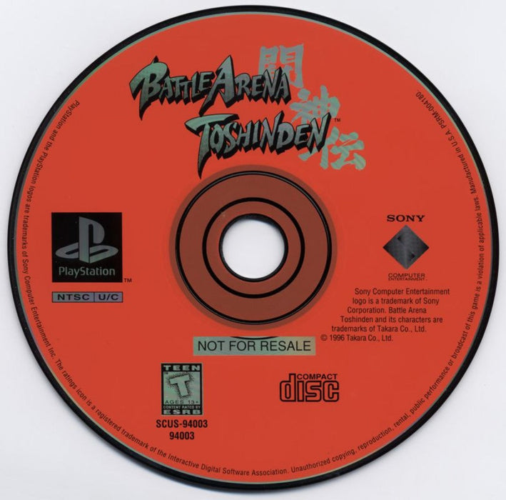 Battle Arena Toshinden [Not for Resale Version] – PlayStation 1 (PS1) - for just $10.99! 