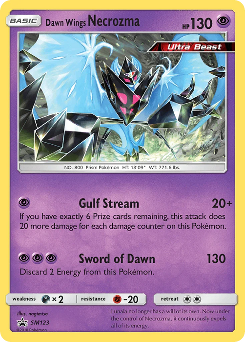 Dawn Wings Necrozma (SM123) [Sun & Moon: Black Star Promos] - for just $1.45! 