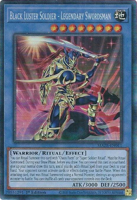 Black Luster Soldier - Legendary Swordsman [MAZE-EN011] Collector's Rare - for just $8.55! 
