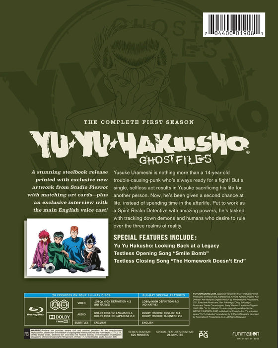 Yu Yu Hakusho: Season 1 - Limited Edition Steelbook (Blu-ray) - for just $46.99! 