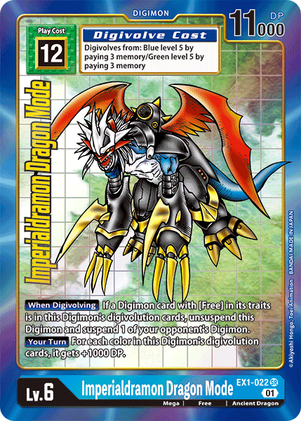 Imperialdramon Dragon Mode [EX1-022] (Alternate Art) [Classic Collection] - Just $0.90! Shop now at Retro Gaming of Denver