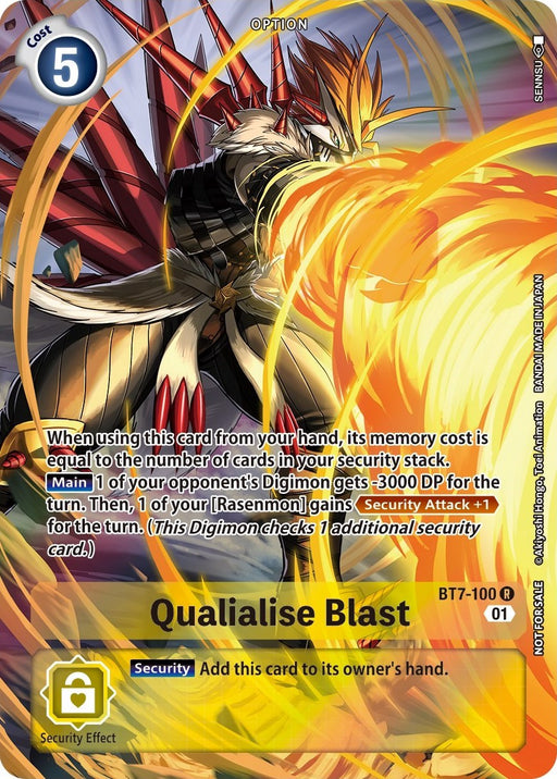 Qualialise Blast [BT7-100] (Summer 2022 Dash Pack) [Next Adventure Promos] - Just $0.15! Shop now at Retro Gaming of Denver