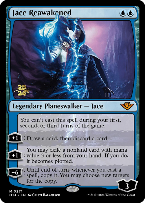 Jace Reawakened (PRE-271) - Outlaws of Thunder Junction Promos Foil - for just $0.64! 