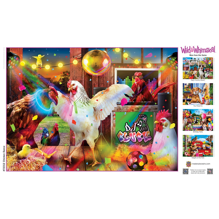 Wild & Whimsical - Chicken Dance 1000 Piece Jigsaw Puzzle - Just $16.99! Shop now at Retro Gaming of Denver