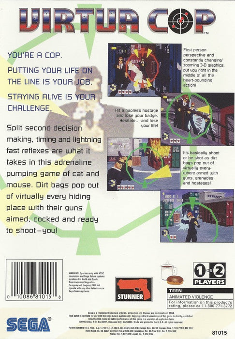 Virtua Cop 2 – Sega Saturn (SS) - for just $24.99! 