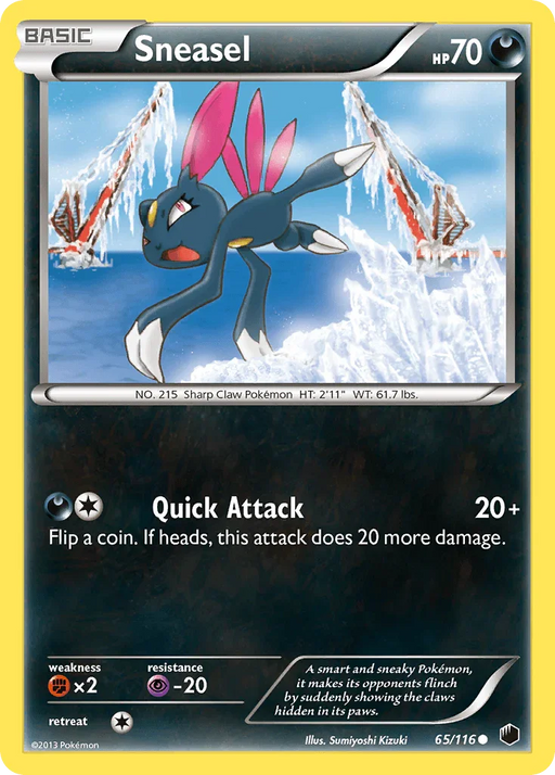 Sneasel (65/116) [Black & White: Plasma Freeze] - for just $0.15! 