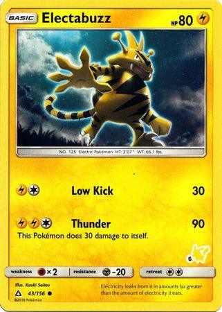 Electabuzz (43/156) (Pikachu Stamp #6) [Battle Academy 2020] - for just $0.10! 