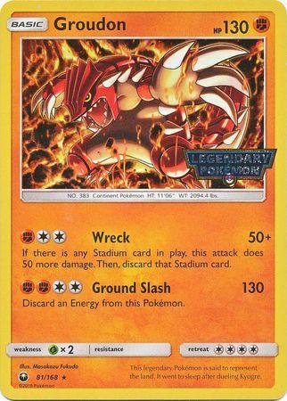 Groudon (81/168) (Cosmos Holo Gamestop Promo) [Sun & Moon: Celestial Storm] - for just $10.90! 