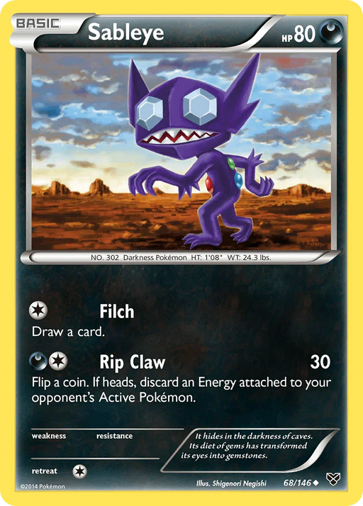 Sableye (68/146) [XY: Base Set] - for just $0.20! 