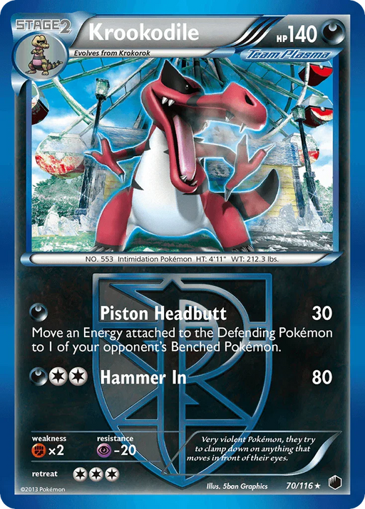 Krookodile (70/116) [Black & White: Plasma Freeze] - for just $1.40! 