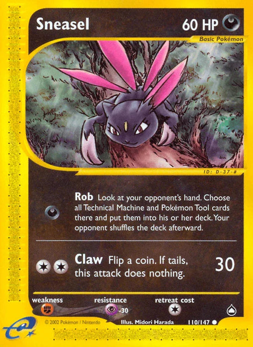 Sneasel (110/147) [Aquapolis] - for just $1.90! 