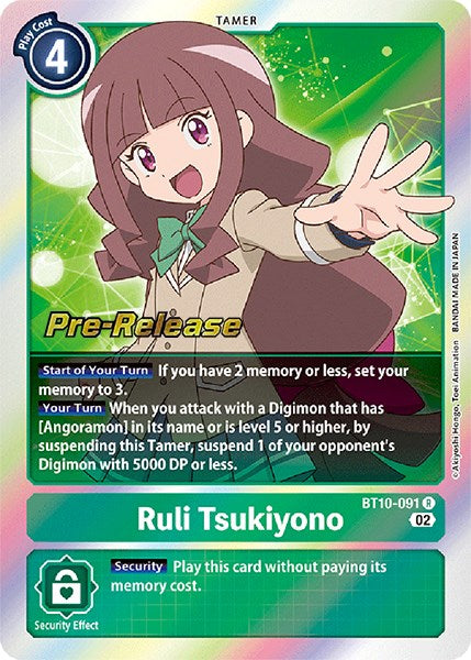 Ruli Tsukiyono [BT10-091] [Xros Encounter Pre-Release Cards] - Just $0.15! Shop now at Retro Gaming of Denver