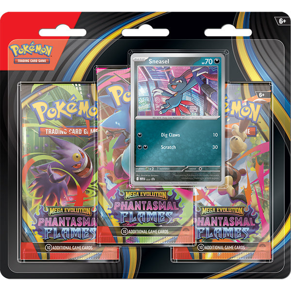 Pokemon: Mega Evolution - Phantasmal Flames 3-Blister Booster Pack - Sneasel - for just $17.50! 