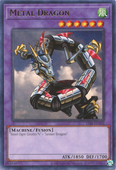 Metal Dragon (25th Anniversary) [LOB-EN102] Rare - for just $0.15! 