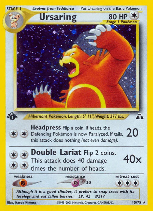 Ursaring (15/75) [Neo Discovery 1st Edition] - for just $28.70! 