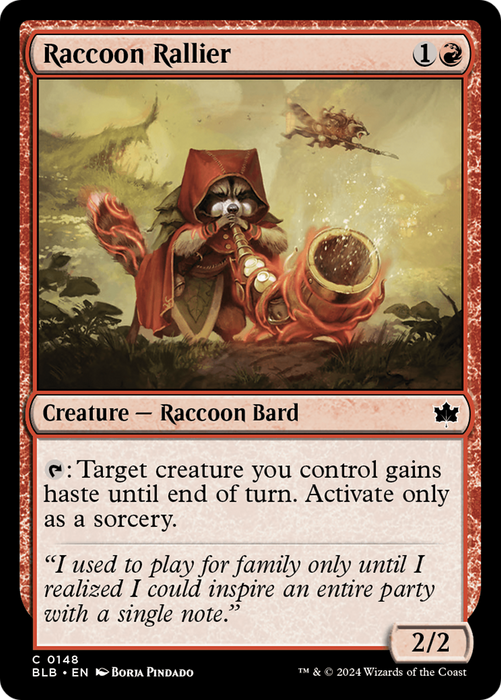 Raccoon Rallier (BLB-148) - Bloomburrow - for just $0.02! 