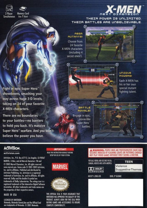 X-Men: Next Dimension – GameCube (GC) - for just $0! 