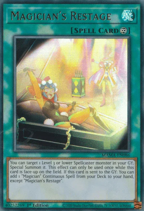 Magician's Restage [MAMA-EN086] Ultra Rare - for just $0.15! 