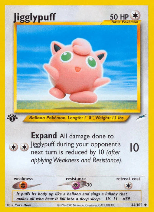 Jigglypuff (44/105) [Neo Destiny 1st Edition] - for just $4.25! 