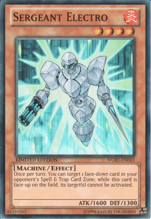 Sergeant Electro [WGRT-EN043] Super Rare - for just $0.10! 