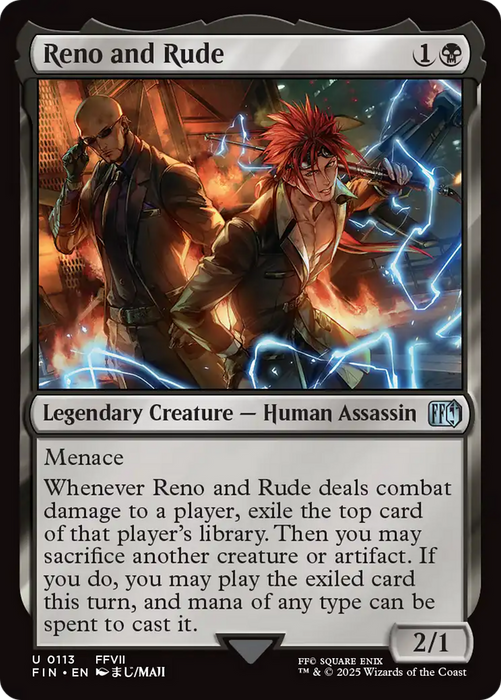 Reno and Rude (FIN-113) - FINAL FANTASY Foil - for just $0.05! 