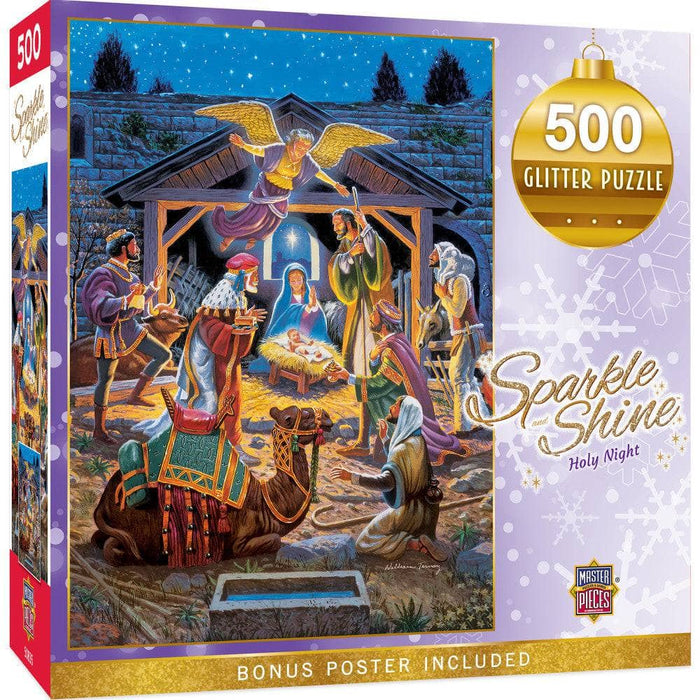 Sparkle & Shine - Holy Night 500 Piece Glitter Jigsaw Puzzle - for just $14.99! 
