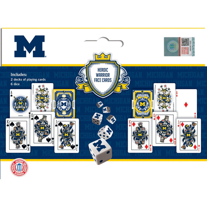 Michigan Wolverines - 2-Pack Playing Cards & Dice Set - for just $19.99! 