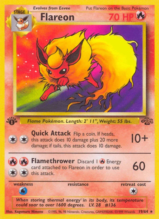 Flareon (19/64) [Jungle 1st Edition] - for just $8.60! 
