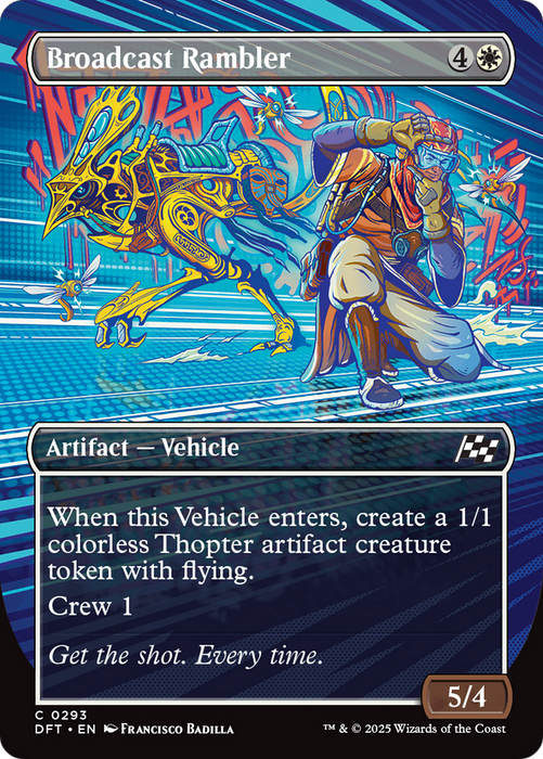 Broadcast Rambler (DFT-293) - Aetherdrift (Borderless) Foil - for just $0.03! 
