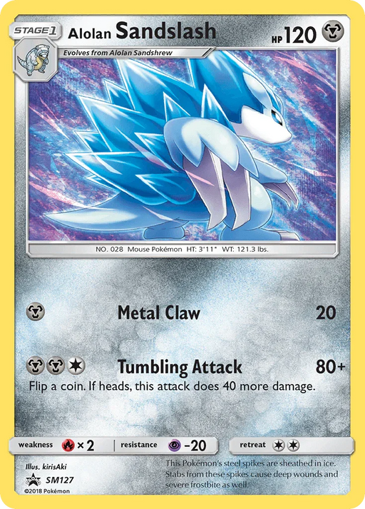 Alolan Sandslash (SM127) [Sun & Moon: Black Star Promos] - for just $0.55! 