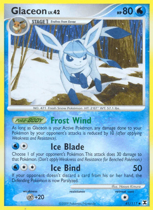 Glaceon (41/111) [Platinum: Rising Rivals] - for just $2.85! 