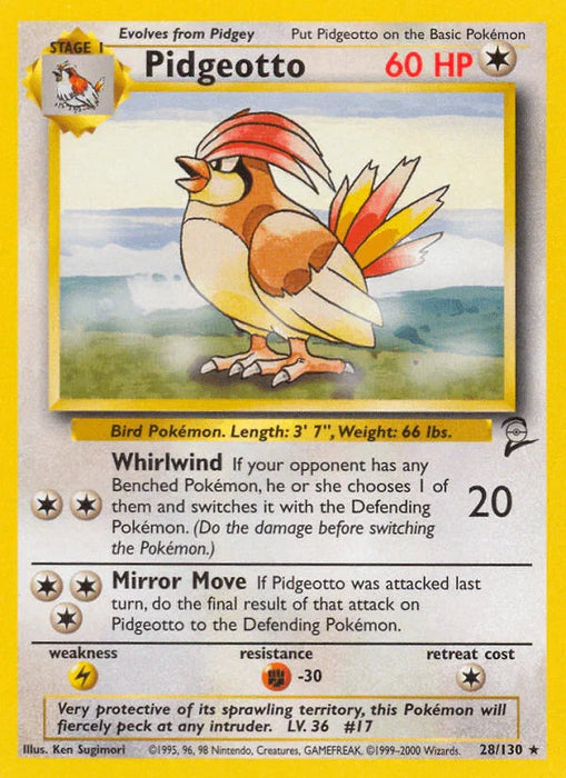 Pidgeotto (28/130) [Base Set 2] - for just $1.80! 