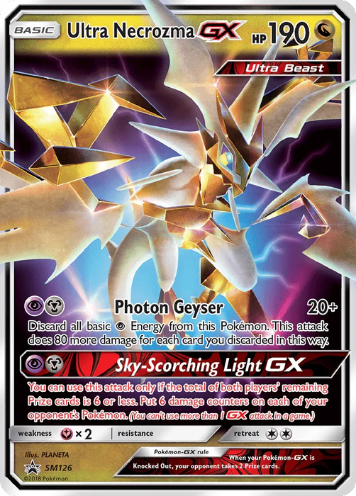 Ultra Necrozma GX (SM126) [Sun & Moon: Black Star Promos] - for just $3.20! 