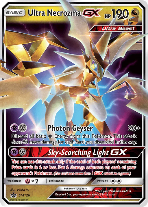 Ultra Necrozma GX (SM126) [Sun & Moon: Black Star Promos] - for just $3.50! 