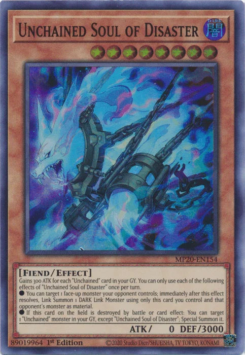 Unchained Soul of Disaster [MP20-EN154] Super Rare - for just $0.15! 