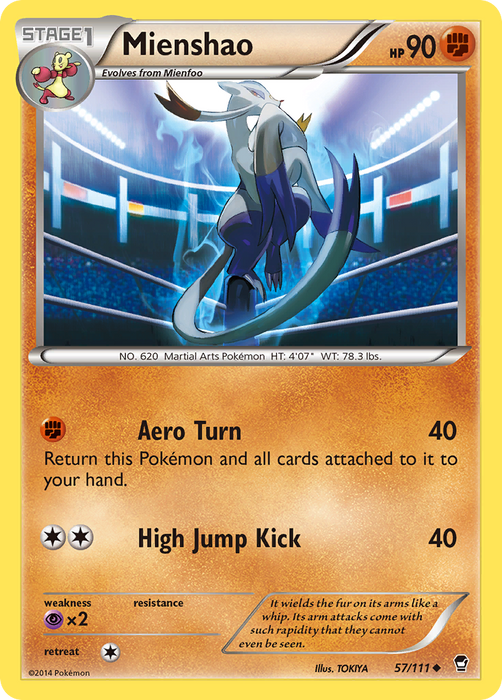 Mienshao (57/111) [XY: Furious Fists] - Just $0.10! Shop now at Retro Gaming of Denver