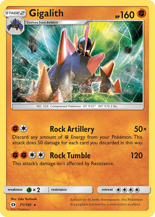 Gigalith (71/149) [Sun & Moon: Base Set] - for just $0.15! 