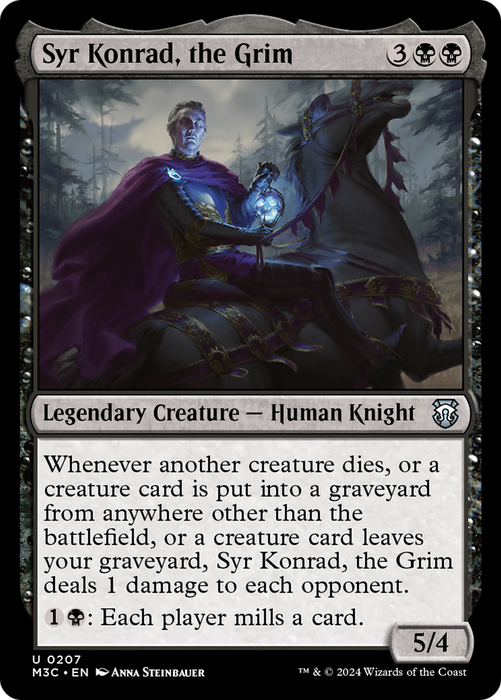 Syr Konrad, the Grim (Ripple Foil) [Modern Horizons 3 Commander] - Just $1.45! Shop now at Retro Gaming of Denver