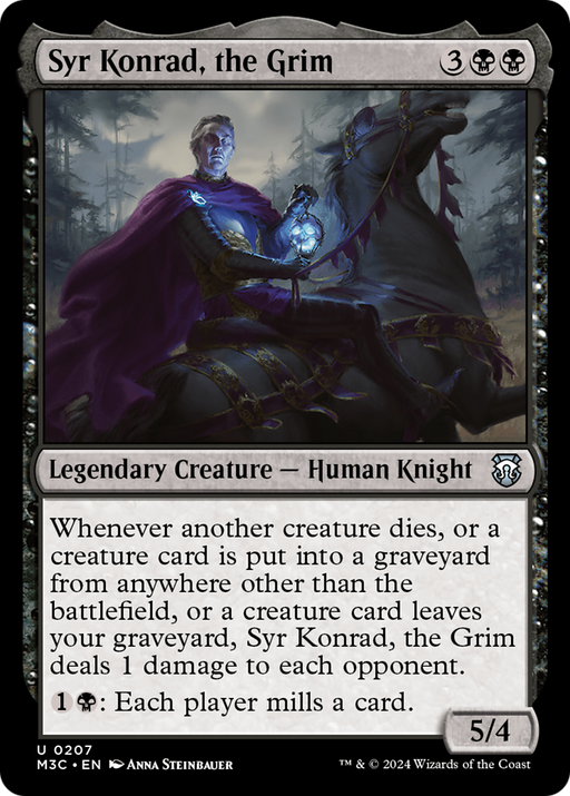 Syr Konrad, the Grim (Ripple Foil) [Modern Horizons 3 Commander] - Just $1.45! Shop now at Retro Gaming of Denver