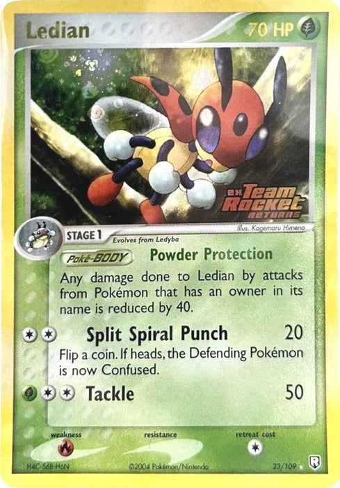 Ledian (23/109) (Stamped) [EX: Team Rocket Returns] - for just $7.85! 