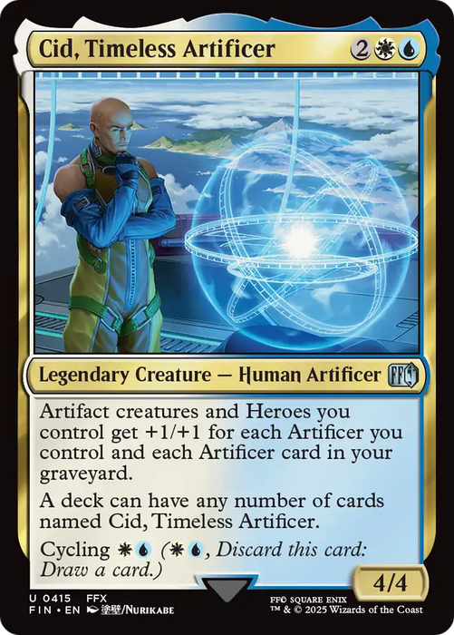 Cid, Timeless Artificer (0415) (FIN-415) - FINAL FANTASY Foil - for just $2.52! 