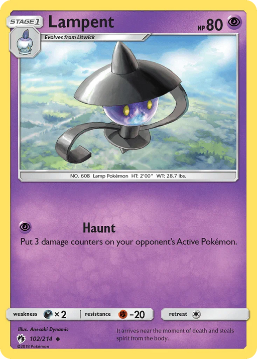 Lampent (102/214) [Sun & Moon: Lost Thunder] - for just $0.15! 