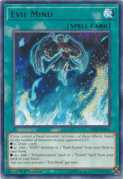 Evil Mind [LED5-EN016] Rare - for just $0.15! 