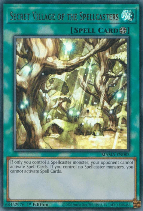 Secret Village of the Spellcasters [MAMA-EN083] Ultra Rare - for just $0.95! 