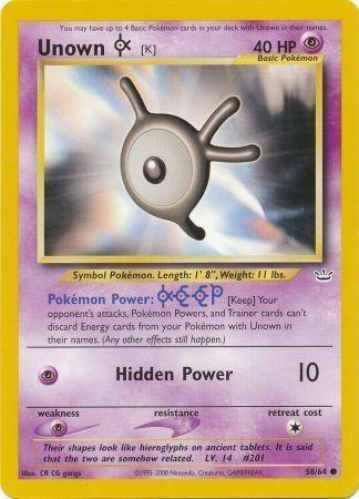 Unown [K] (58/64) [Neo Revelation Unlimited] - for just $0.35! 